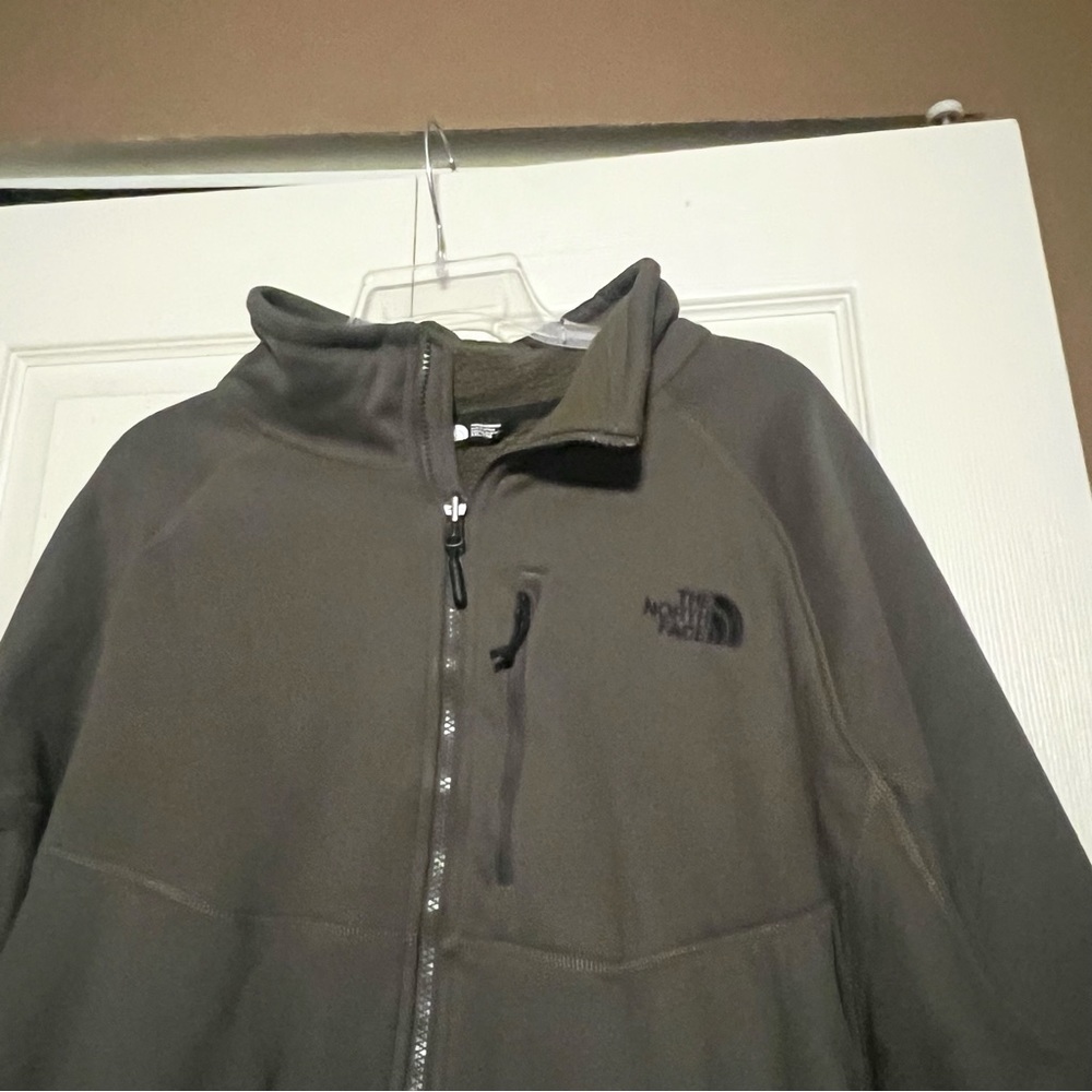 The North Face Fleece Lined Full Zip Jacket Olive Green Men’s XXL / 2X - Picture 7 of 12